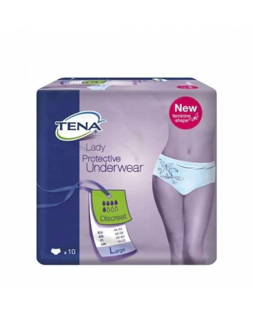 Tena Lady Protector Underwear Discret Talla Grande 10ud