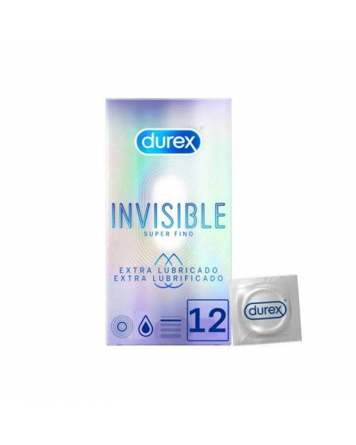 Durex Invisible Extra Lubricado 12 Unidades