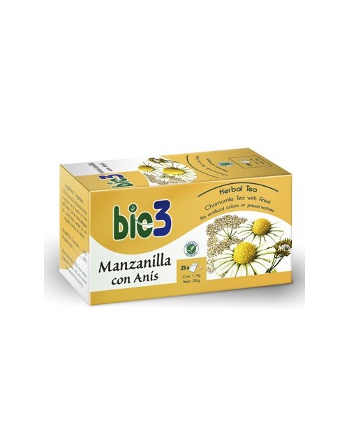 bie 3 manzanilla/anis infantil 25bolsita