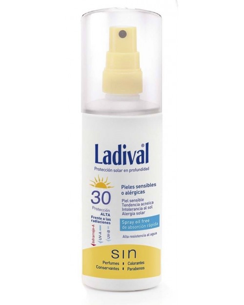 Ladival Pieles Sensibles o Alérgicas Spray Oil Free SPF30
