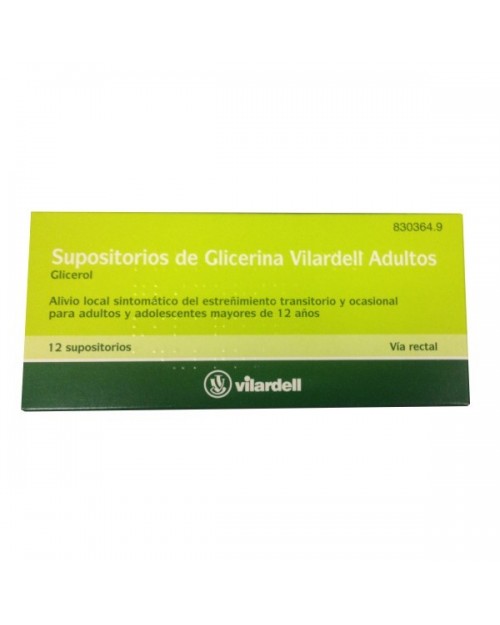 SUPOSITORIOS DE GLICERINA VILARDELL ADULTOS