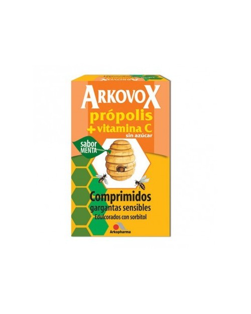 arkovox propolis-vit.c sabor menta 20 c.