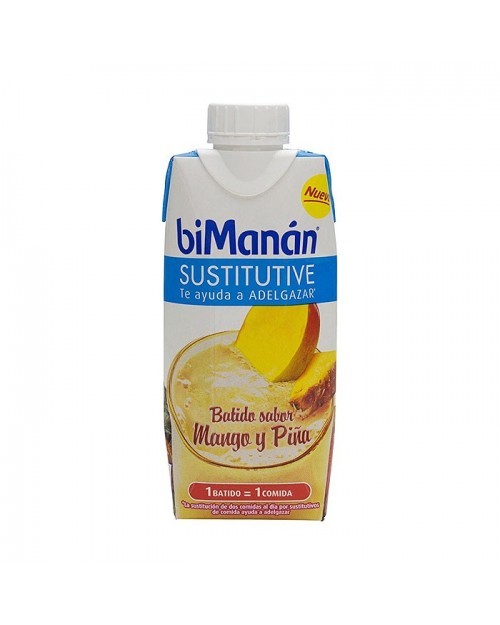 Bimanán Sustitutive Batido de Mango y Piña 330 ml