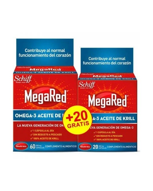 mega red omega 3 krill 500 mg 60+20 capsulas