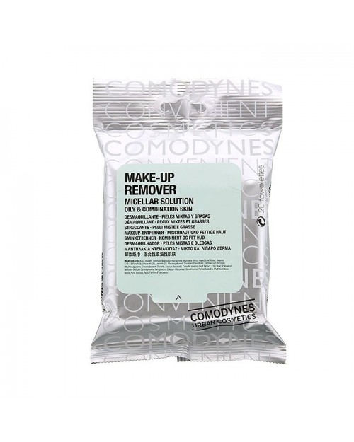 Comodynes toallitas make-up remover oily &amp; combination skin 20uds